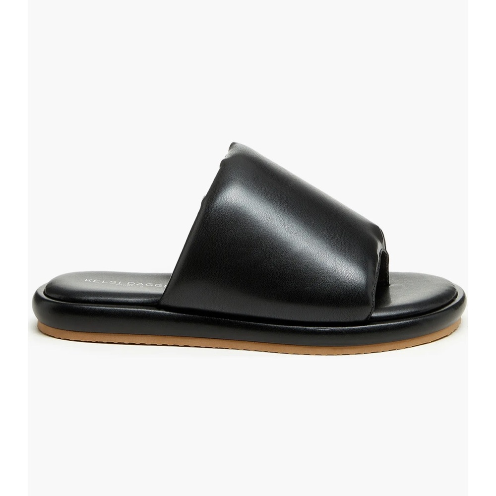 Kelsi Dagger Puffy Traveler Slide Sandal Black Size 7 - Picture 2 of 6